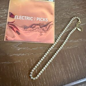 Electric Picks Jewel Gold Necklace